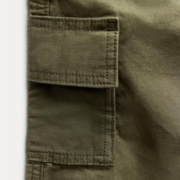 ZARA LOOSE FIT CARGO PANTS ZW COLLECTION - Picture 7 of 13